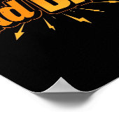 素晴らしいパパポスタクールー – 父の日のプレゼント ポスター (角)