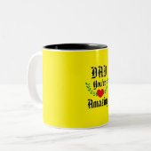 素晴らしいパパマグカップ – 愛と感謝を示す ツートーンマグカップ (正面左)