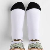 素晴らしいパパレトロストライプ | ヴィンテージ父の日 ソックス (上部)