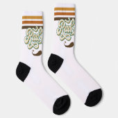 素晴らしいパパレトロストライプ | ヴィンテージ父の日 ソックス (右)