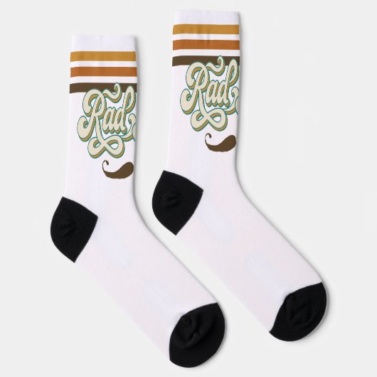 素晴らしいパパレトロストライプ | ヴィンテージ父の日 ソックス (右)