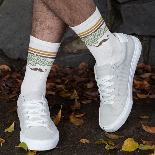 素晴らしいパパレトロストライプ | ヴィンテージ父の日 ソックス