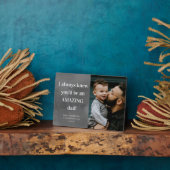 素晴らしいパパ写真お父さんのデイカードプラーク フォトプラーク (側面)