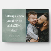 素晴らしいパパ写真お父さんのデイカードプラーク フォトプラーク (正面)