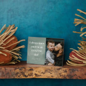 素晴らしいパパ写真お父さんのデイカードプラーク フォトプラーク (側面)