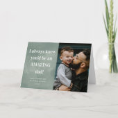 素晴らしいパパ写真お父さんのデイカード カード (正面)