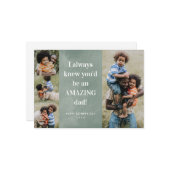 素晴らしいパパ写真コラージュ父の日のカード カード (正面/裏面インサイチュ)