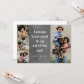 素晴らしいパパ写真コラージュ父の日カード カード (正面/裏面インサイチュ)