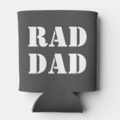 素晴らしいパパ木炭グレーモダンタイポグラフィクール 缶クーラー (裏面)