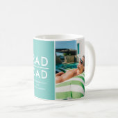 素晴らしいパパ父の日フォトコラージュ コーヒーマグカップ (正面右)