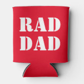 素晴らしいパパ赤白モダンタイポグラフィクール 缶クーラー (正面)