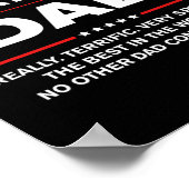 素晴らしいパパ – ドおもしろいナルドトランプ神父の日 ポスター (角)