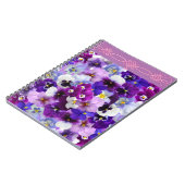 素晴らしいパンジー ノートブック (左側)