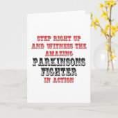 素晴らしいパーキンソン戦闘機が動いている カード (黄色い花)