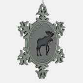 素晴らしいパークシティの雪片のオーナメント スノーフレークピューターオーナメント (左)