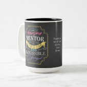 素晴らしいパーソナライズされたメンターギフト ツートーンマグカップ (正面左)