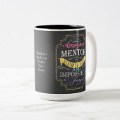 素晴らしいパーソナライズされたメンターギフト ツートーンマグカップ (正面右)