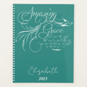 素晴らしいパーソナライズされた恵みカスタム年 プランナー手帳 (正面)