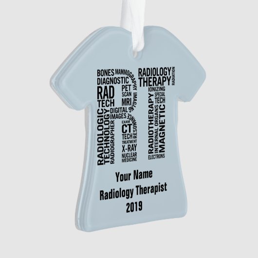 素晴らしいパーソナライズされた技術RT放射線技師 オーナメント (正面)