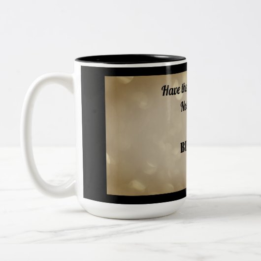 素晴らしいパーソナライズされた90番目の誕生日マグ ツートーンマグカップ (左)