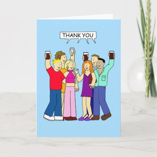 素晴らしいパーティーをありがとう サンキューカード (正面)