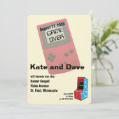 素晴らしいビデオゲーマーの結婚式の楽しみ 招待状 (スタンド正面)