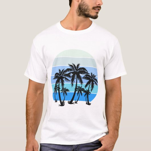 素晴らしいビーチデザイン  Tシャツ (正面)