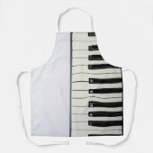素晴らしいピアノのアートワーク エプロン (正面)