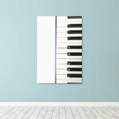 素晴らしいピアノのアートワーク キャンバスプリント (インサイチュ (ウッドフロア))