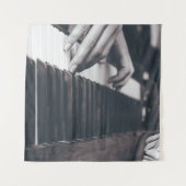 素晴らしいピアノデザイン タペストリー (正面(横))