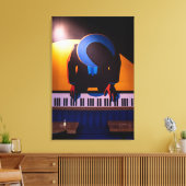 素晴らしいピアノ キャンバスプリント (インサイチュ (リビング))