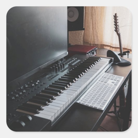 素晴らしいピアノ スクエアシール (正面)