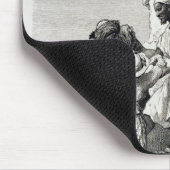 素晴らしいピラミッドの上昇、19世紀 マウスパッド (コーナー)