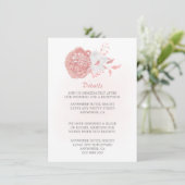 素晴らしいピンクと白のフローラ詳細 エンクロージャーカード (スタンド正面)