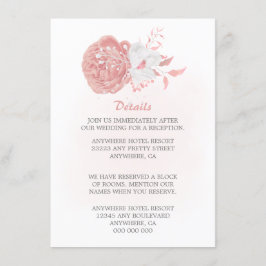 素晴らしいピンクと白のフローラ詳細 エンクロージャーカード