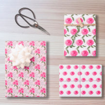 素晴らしいピンクローズウォーターカラーアートパターン