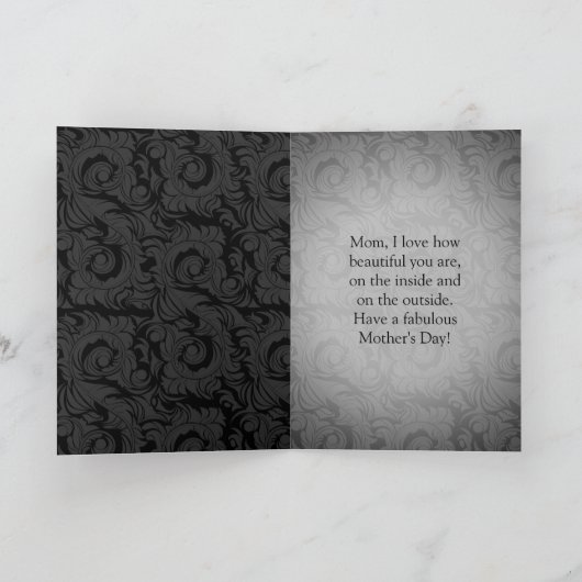 素晴らしいファッション靴の母の日 カード (内部)