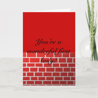 素晴らしいファーストレディー サンキューカード