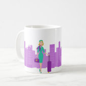 素晴らしいフライト付き添い人 コーヒーマグカップ (正面左)