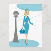 素晴らしいフライト付き添い人 ポストカード (正面)