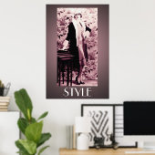 素晴らしいフラッパー36 x 24ポスター ポスター (ホームオフィス)