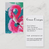 素晴らしいフラミンゴの名刺 名刺 (正面/裏面)