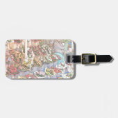 素晴らしいフランスの農家の市場 ラゲッジタグ (正面横)