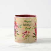 素晴らしいフローラハッピーマザーデイメッセージ マグカップ (中央)