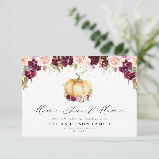 素晴らしいフローラ感謝祭の感動的な発表 サンキューカード (スタンド正面)