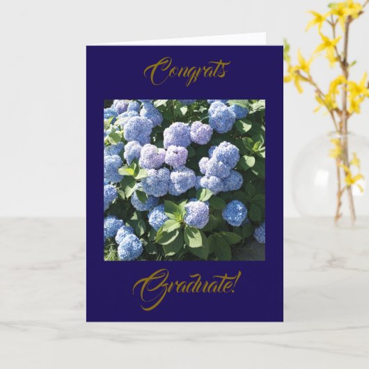 素晴らしいフローラ,おめでとうございます,大学院カード カード (黄色い花)