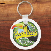 素晴らしいブラジルのロゴを探索 キーホルダー (正面)