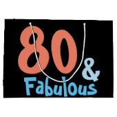 素晴らしいブラック誕生日 ラージペーパーバッグ (裏面)