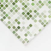 素晴らしいブルーお洒落テディベアのパーソナライズ フリースブランケット (角)