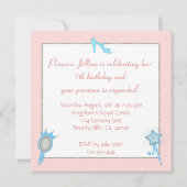 素晴らしいプリンセスパーティー 招待状 (裏面)